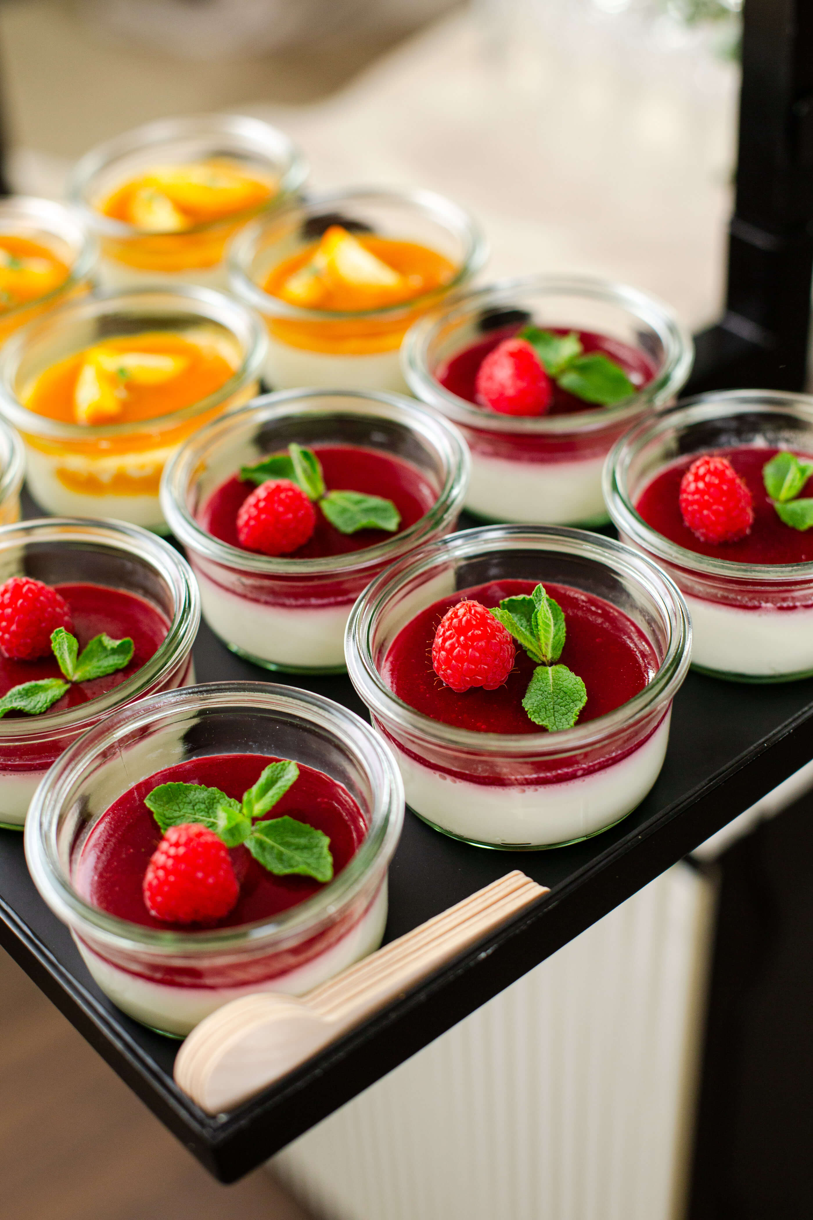 Panna Cotta Pêche & Framboise Lavande