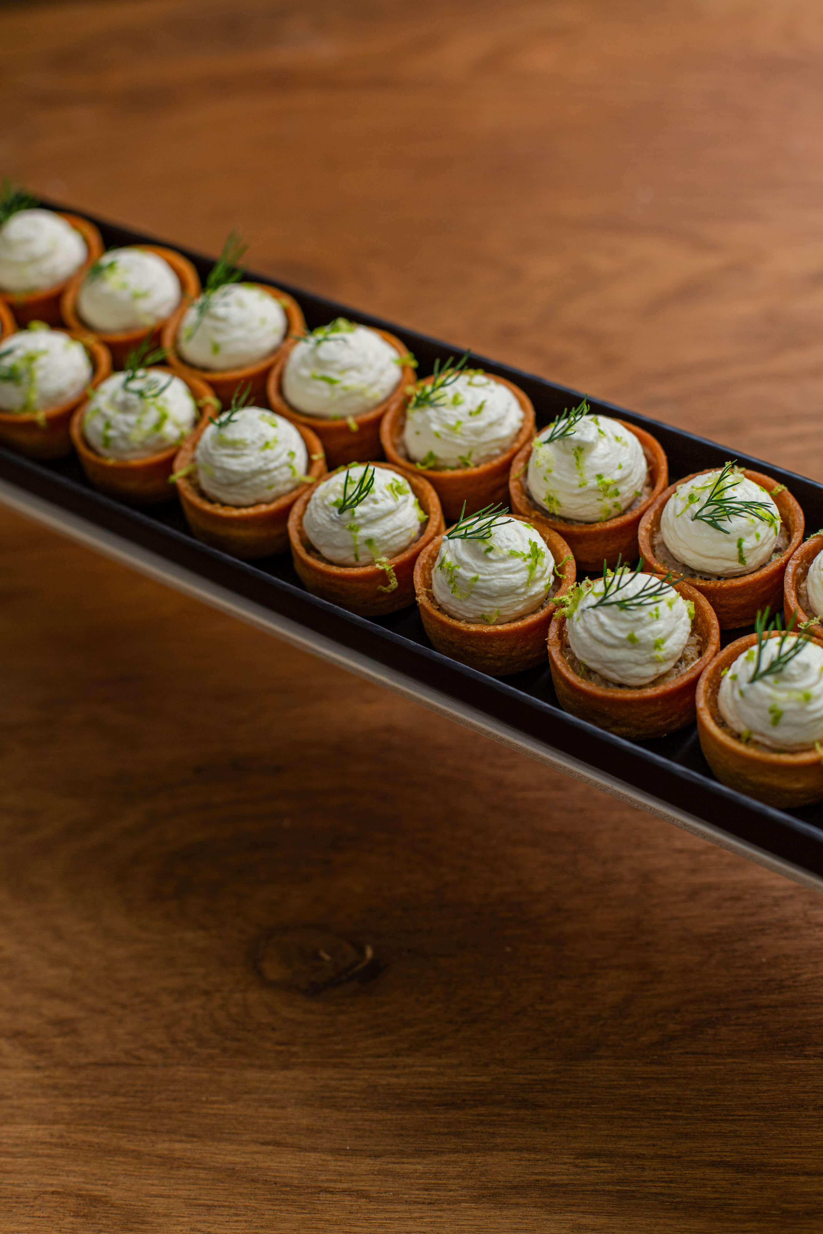 Mini tartelettes Crabe Citron Confit
